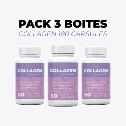 كبسولات الكولاجين البحري (180 كبسولة) COLLAGEN + VIT C