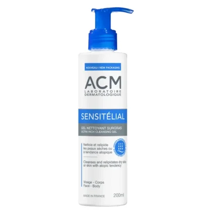 ACM Sensitélial – Gel Nettoyant Surgras (200ml)